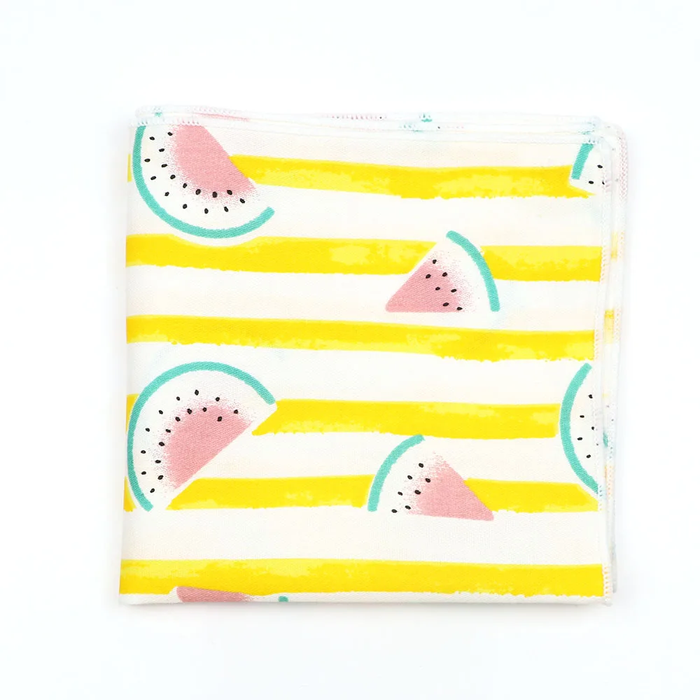 Pocket Square Mini Handkerchief Adult/Kids Cartoon Cotton Handkerchiefs Animal Fruit Floral Pattern Hanky Party Casual Pink Blue Pockets Square Wedding Hankies