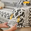 Adjustable Elastic Sofa Cover Armchair Protector Corner Large Leaves L Shape Stretch Slipcovers Couch Covers 1/2/3/4/5 Seaters 4