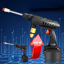 

100bar 3000w cordless high pressure washing machine car gun 50000mah generator foam gun water spray cleaner formakita18v battery