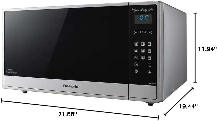 1.6 Cu. Ft. Built-In/Countertop Cyclonic Wave Microwave Oven W/Inverter Technology Stainless Steel Desktop Microwave Oven 4
