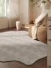 Minimalist Irregular Striped Carpet Comfortable Soft Bedroom Rugs Large Area Living Room Decorative Carpets Cloud Artistic Rug 4