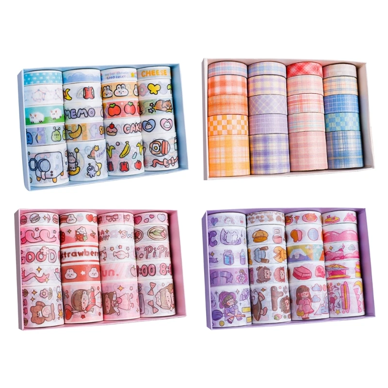 

2024 New Tape and DIY Hand Account Decoration Sticker Set Decorative Masking Tape Stickers for DIY Art Crafts Scrapbooking