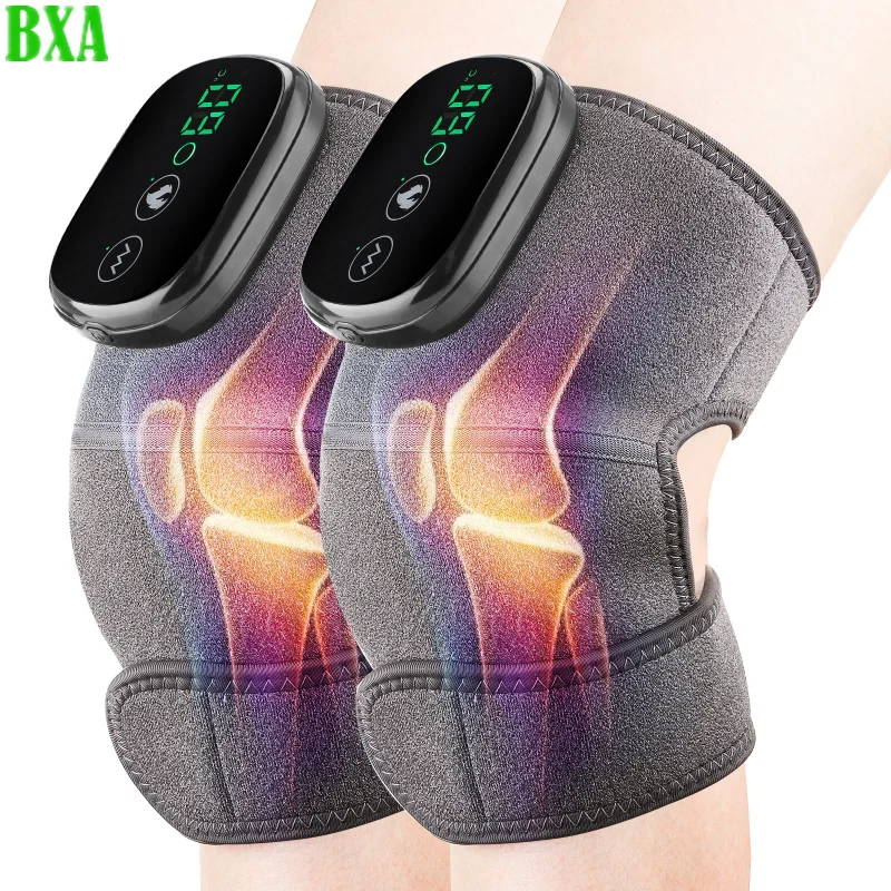 New 3 in 1 Electric Heating Therapy Knee Vibration Massager Leg Joint Physiotherapy Elbow Warm Wrap Arthritis Muscle Relaxation leg massager household heating air bag vibration massager thigh and calf massager electric knee protector massager