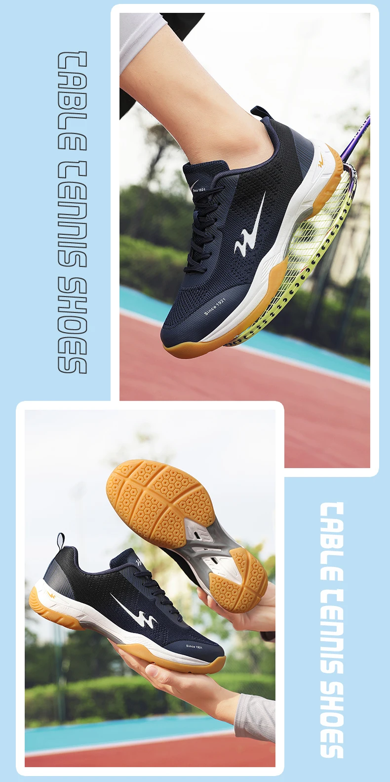Unisex Professionelle Badminton Training Sport Schuhe Atmungsaktive Mesh Fitness Volleyball Tennis Turnschuhe Pumps Anti Slip – Detail 15