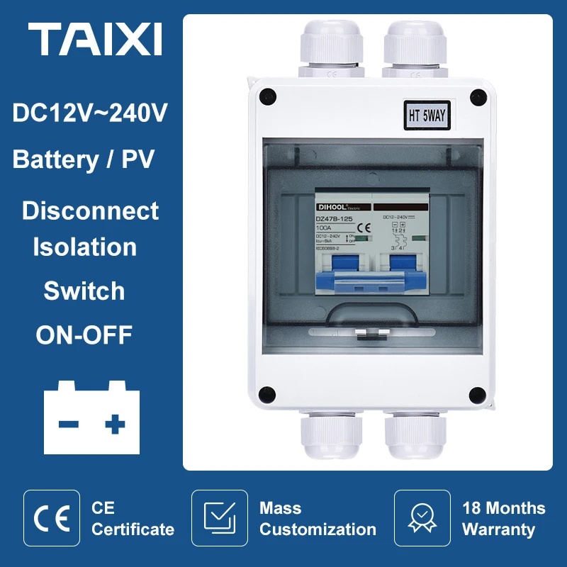 1000 V Solar PV Fotovoltaïsche Combiner Box 2 Ingang 2