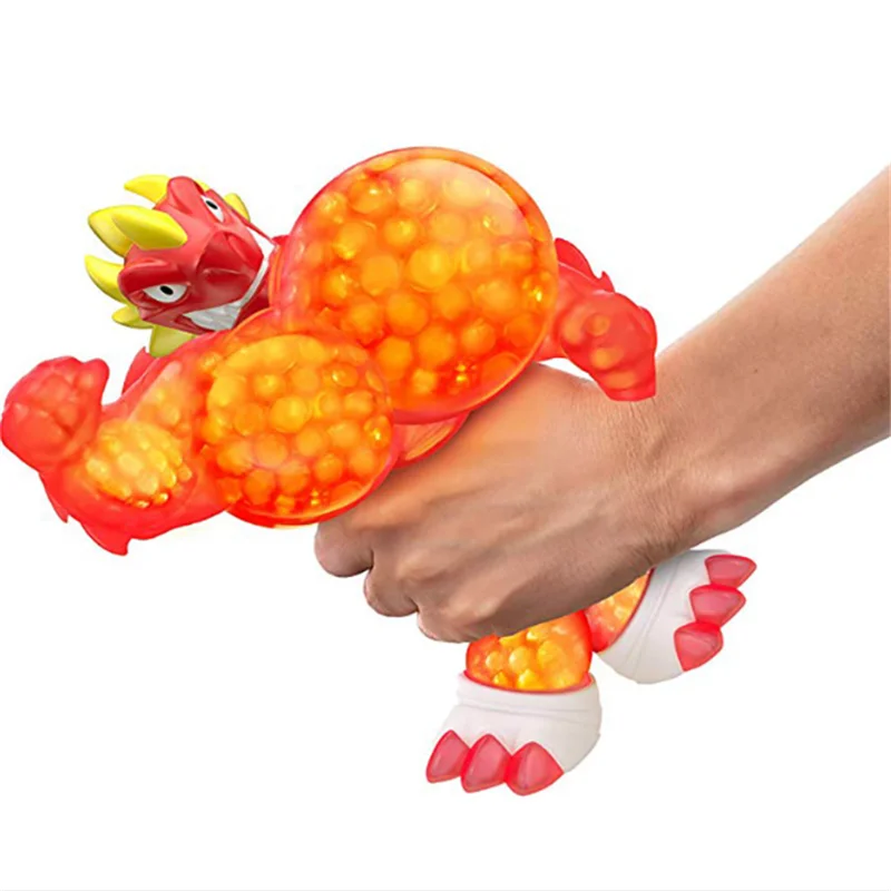 

Super hero Of Goo Jit Zu Squeeze Squishy Rising Anti Stress Toys Action Figure Rubber Dolls For Boys Kids Gift Cartoon Dragon