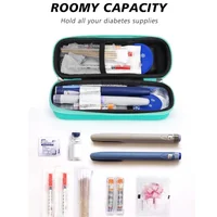 Refroidisseur d'insuline avec affichage de la température – Sac réfrigéré pour médicaments avec 2 blocs de glace pour stylo à médicaments diabétiques, voyage, usage quotidien 5