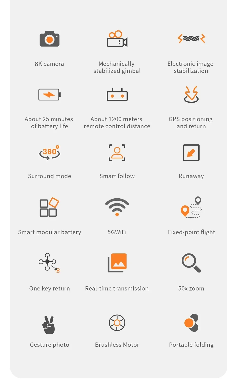 Description Picture 4 of itemNew KF102 GPS Drone 4k Profesional 8K HD Camera 2-Axis Gimbal Anti-Shake Aerial Photography Brushless Foldable Quadcopter 1.2km