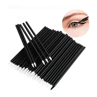 Durable 100Pcs Beauty Makeup Eyeliner Brushes With Cap Make Up Brush Disposable Eyeliner Brush 2