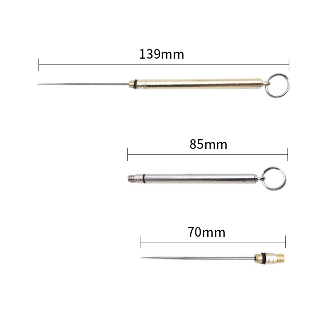 Portable Stainless Steel Toothpick Knife Integrated Household Alloy Teeth Picker Fruit Fork Outdoor Camping Tool Keychain