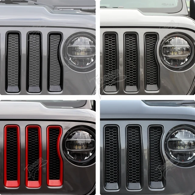 ジープ 2023ラングラーjlサハラ グリル ホワイト フロントカメラ穴あり