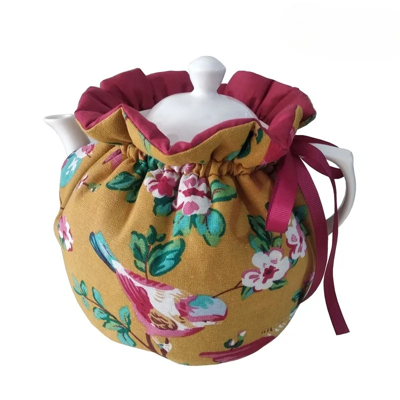 Vintage Floral Teapots Dust Cover Tea Cosy Kettle Cover Insulation And Keep Warm For Home