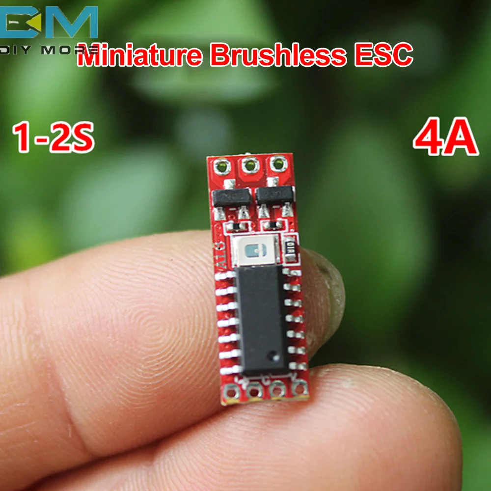 1S-2S DC3.7V-8.4V 4A Micro Brushless Motor Driver Board Electric Regulator Drive for 1104 1106 1306 1407 1503 Brushless Motor