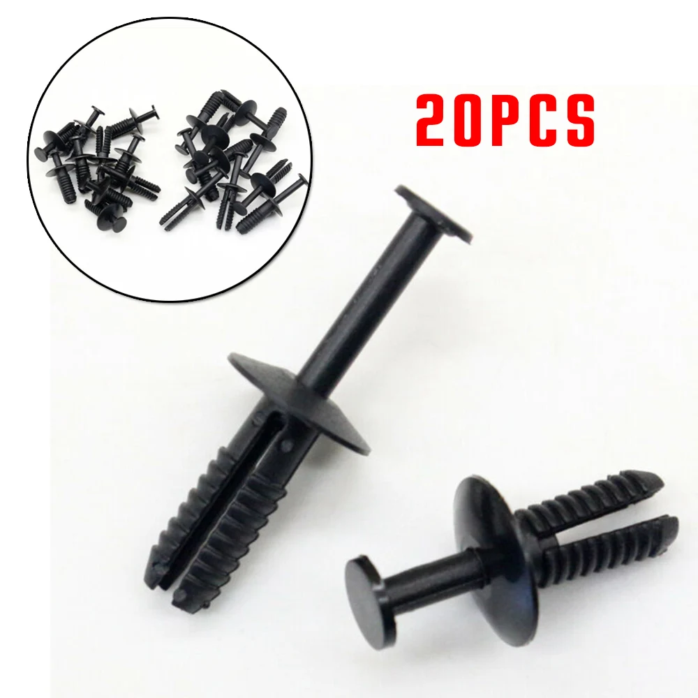 

High Quality Useful Durable Clips 20PCS Accessory Black Expanding Rivet For BMW E30 E39 E46 E53 E60 Replacement