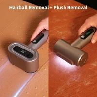 2400mAh Hairball Trimmer Lint Remover Spool Machine with LED Lighting Double Head Electric Lint Remover with Sticky Hair Roller 1