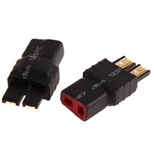 

Deans T Plug Male to TRX Connector Female Plug Adapter No Wire For RC Model ESC Motor Lipo Battery