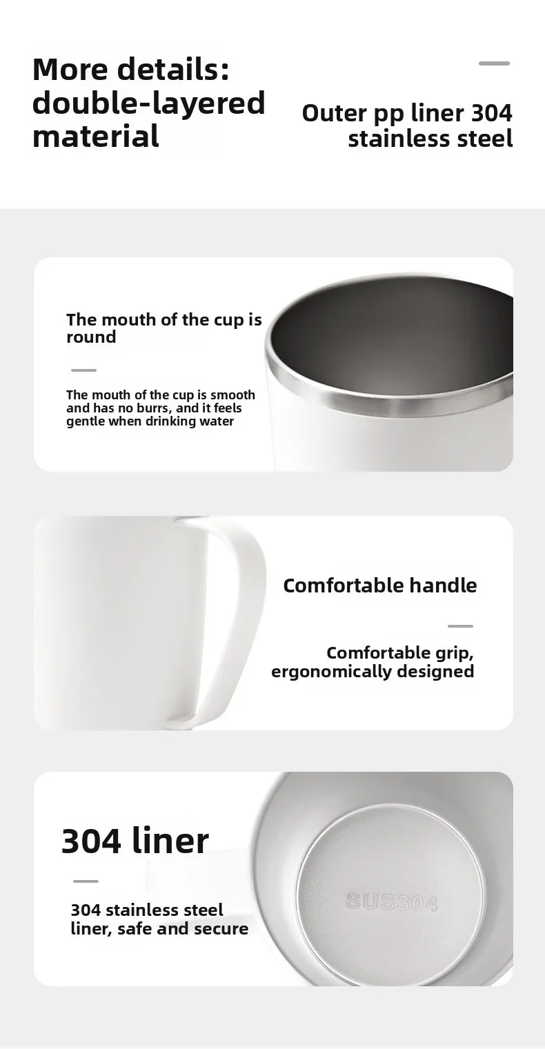Magnetic Toothbrush Holder With Stainless Steel Cup For Bathroom_voghion.com