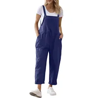 Women Jumpsuits Casual Comfortable Women Pants Solid Color Pocket Jumpsuit Spring Summer Button Jumpsuit Ropa de mujer ofertas - Image 3