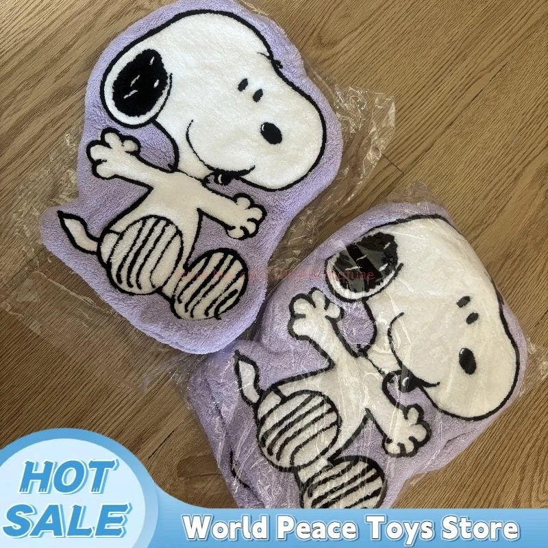 2026 New Kawaii Snoopy Hanging Hand Towel Cartoon Cute Water-Absorbent Coral Fleece Kitchen Quick-Drying Shower Room Supplies 5