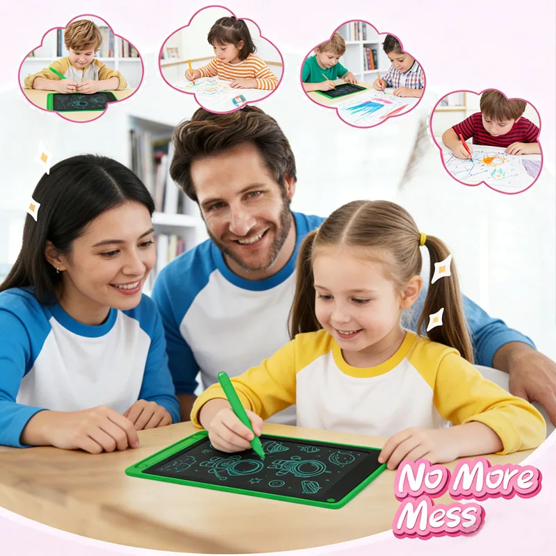 8.5''LCD 쓰기 태블릿 드로잉 보드 어린이 낙서 스케치 패드 장난감 필기 칠판 d 계산 학습 장난감 생일 선물
