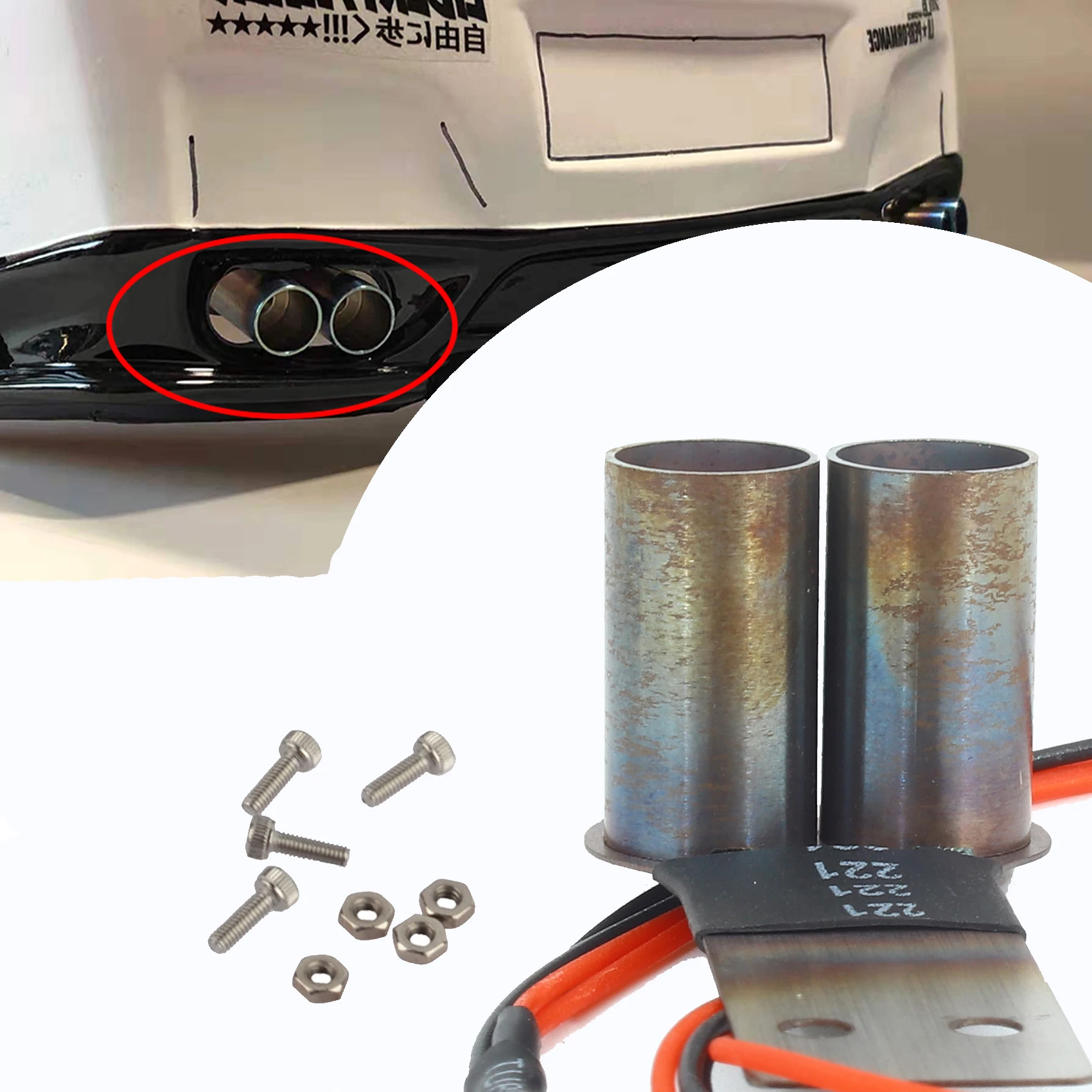 Rc Car Exhaust Pipe Simulated 5 Scale Rc Car Exhaust Pipe 1 10 Rc