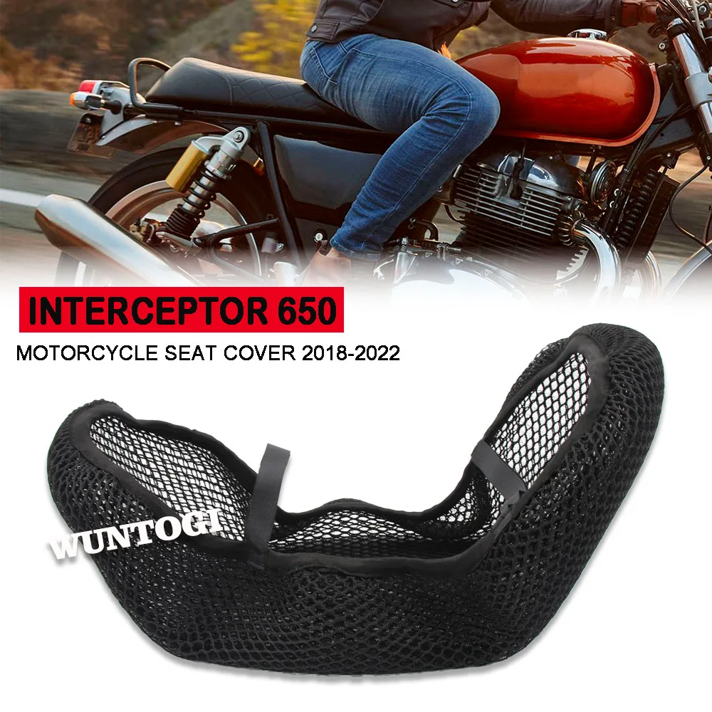 Interceptor 650 Fabric Saddle Seat Cover Motorcycle Protecting Cushion Seat Cover For Royal Enfield Interceptor650