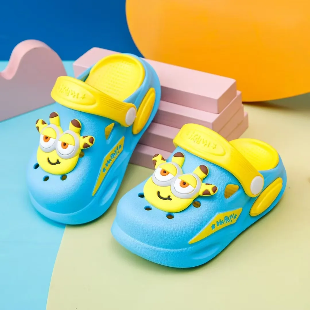 Children's Sandals and Slippers Cartoon Soft Sole Anti Slip Children's Shoes Girls' Indoor Home Shoes Boys' Sandals Kids