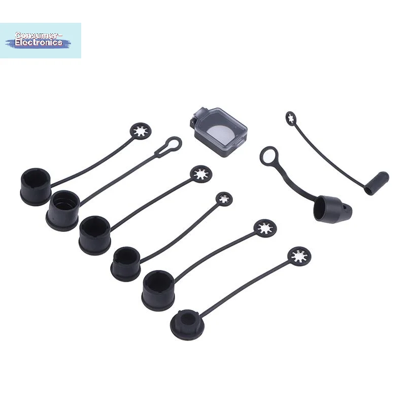 【오디오 전원 네트워크 플러그용 실리콘 먼지 커버 2개 XLR 6.35mm 스피커 커넥터 방수 보호 캡】