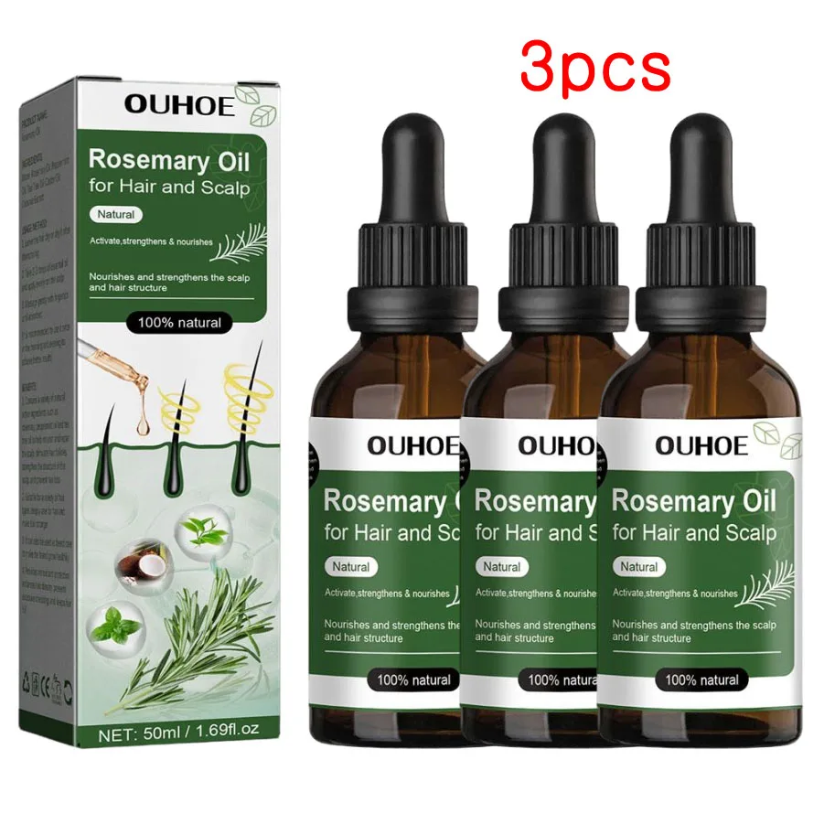 زيت إكليل الجبل لنمو الشعر 50 مل زيت أساسي لنمو ال...