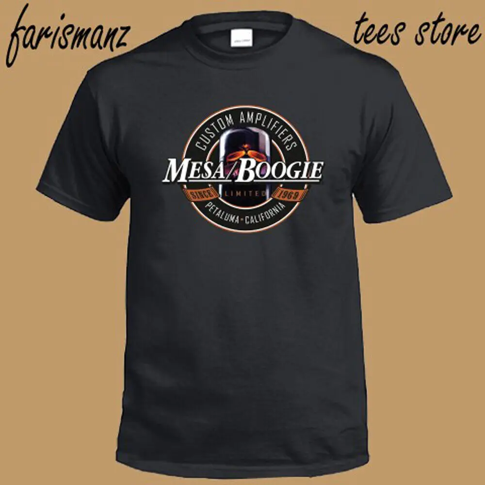 Mesa Boogie Audio Logo T-Shirt Nera Da Uomo Taglia S-3Xl