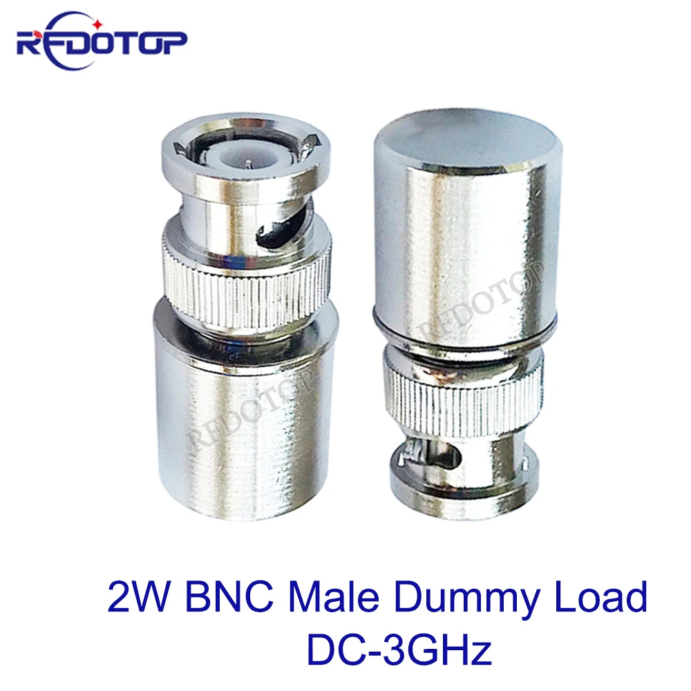 

1Pcs 2W DC-3GHz BNC Male Connector RF Coaxial Termination Dummy Load 50 Ohm Socket Brass Straight Coaxial RF Adapters