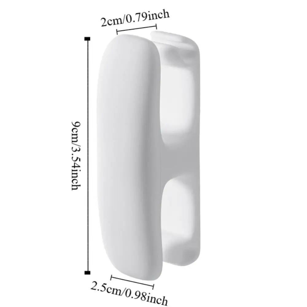 2 PCS 실용적인 실리콘 코드 와이어 정리함 자체 접착식 랩 코드 후크 배치 랙 하이더 가전제품 스탠드 사무실