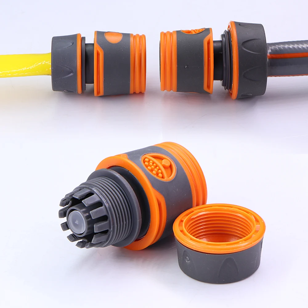 1 2 3 4 Garden Hose Adapter 16mm Quick Connector Stop Water Coupler Joints Irrigation Tubing Connect Repair Extender 3PCS garden hose adapter
