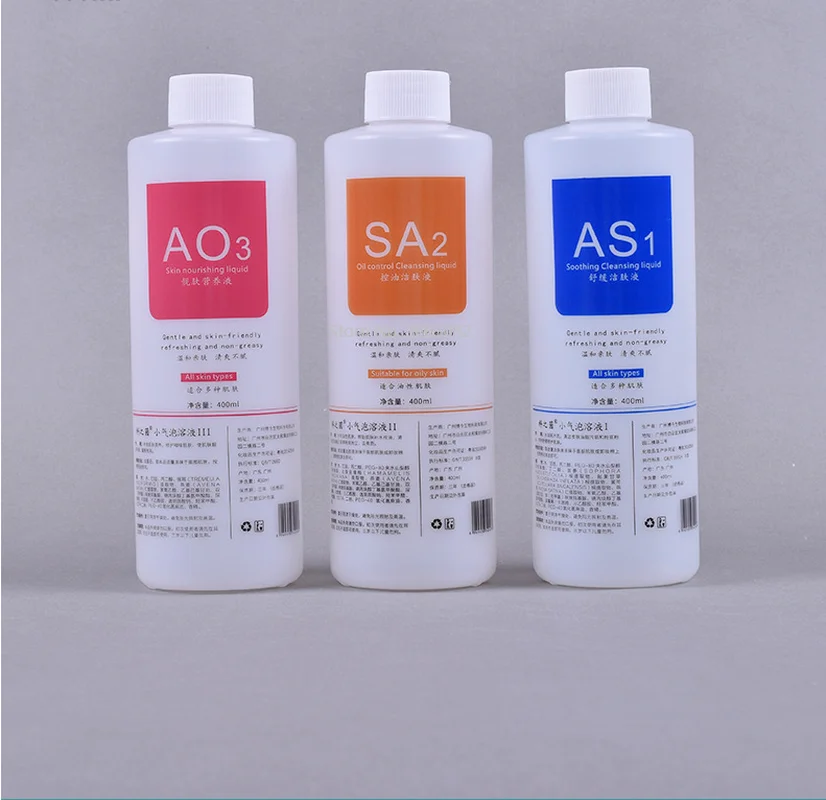 3 in1 AS1 SA2 AO3 Aqua Peeling Solution 400ml Dermabrasion Face Clean Facial Cleansing Blackhead Liquid Beauty Salon 2