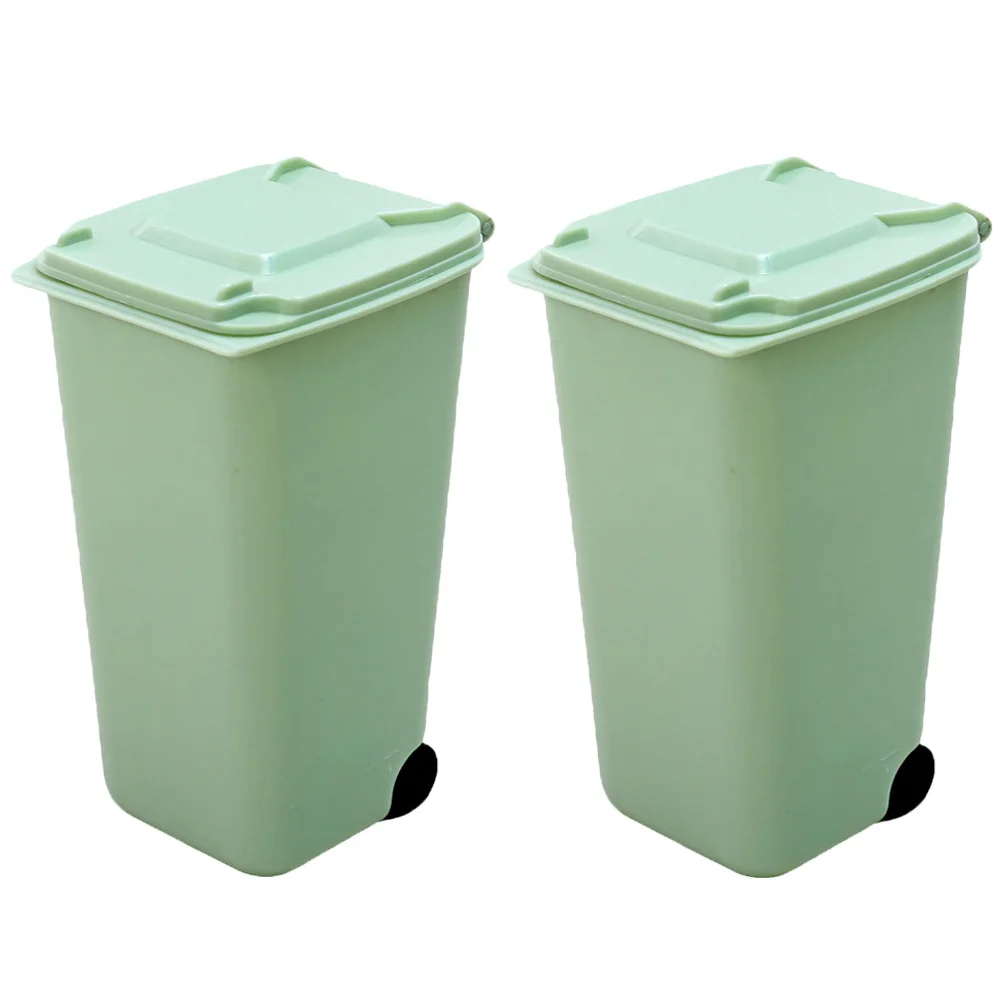 

Waste Bucket Trash Can For Desk Desktop Storage Tiny Garbage Container Small Bin
