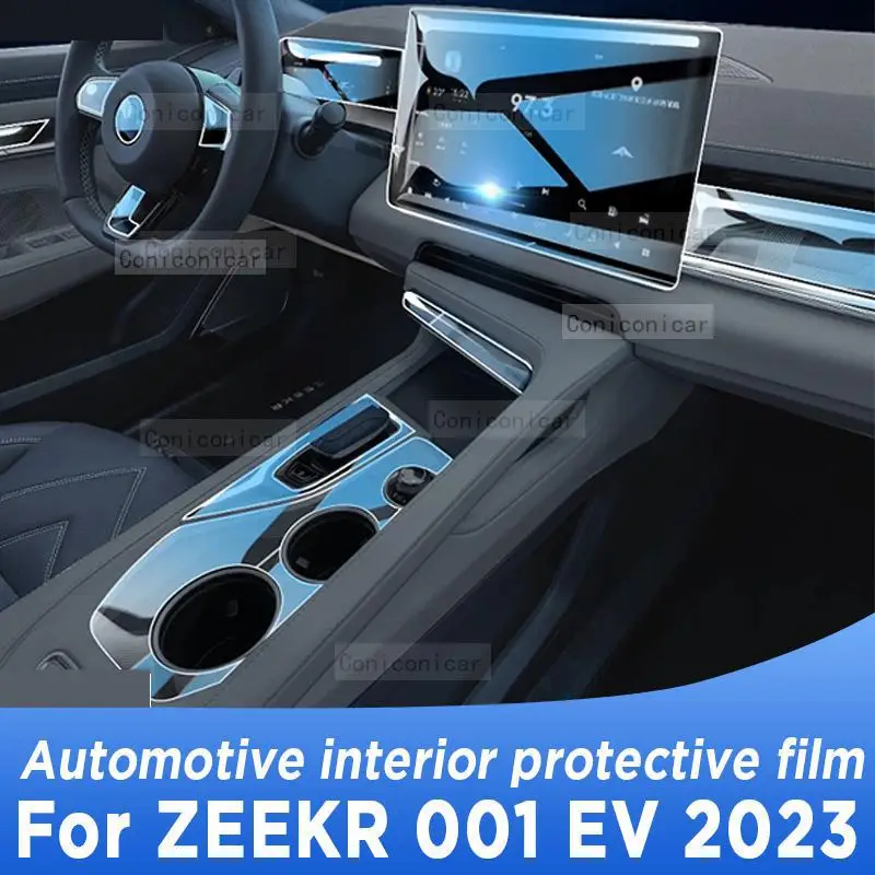 

For ZEEKR 001 EV 2023 Gearbox Panel Navigation Automotive Interior Screen TPU Protective Film Cover Anti-Scratch Sticker Protect