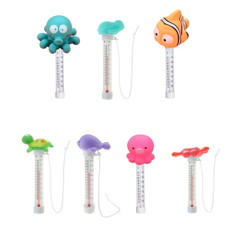 Cartoon Ocean Animal Floating Pool Thermometer Multipurpose Equipment