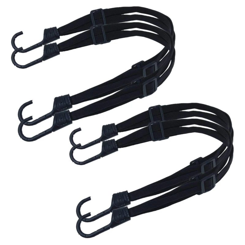 4X Motorcycle Luggage Rope Sports Tank Net Helmet Bag Sundries Cover Network Tail Frame Helmet Strap 2 Hooks