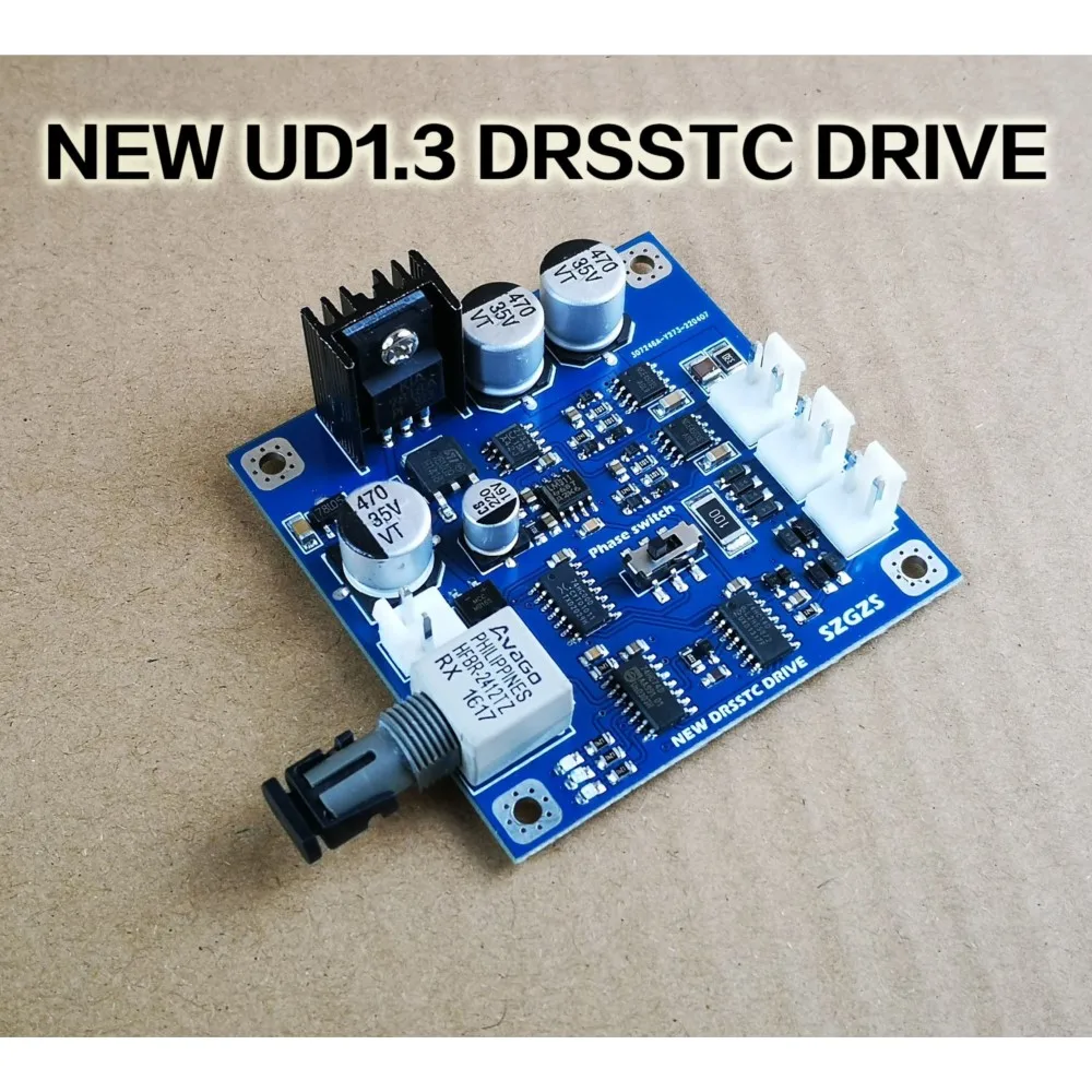 

Новая плата драйвера DRSSTC UD1.3, модуль с одним тотемным двойным резонансом, катушка Теслы, искусственная молния
