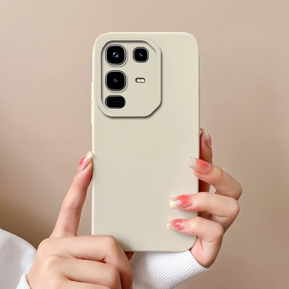 Luxury Solid Color Matte Silicone Scratch-Resistant Phone Case