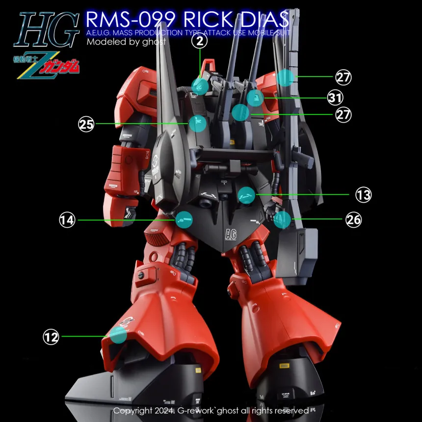 リック デカール3枚 水転写式デカール | ハイキューパーツ直営オンラインショップ