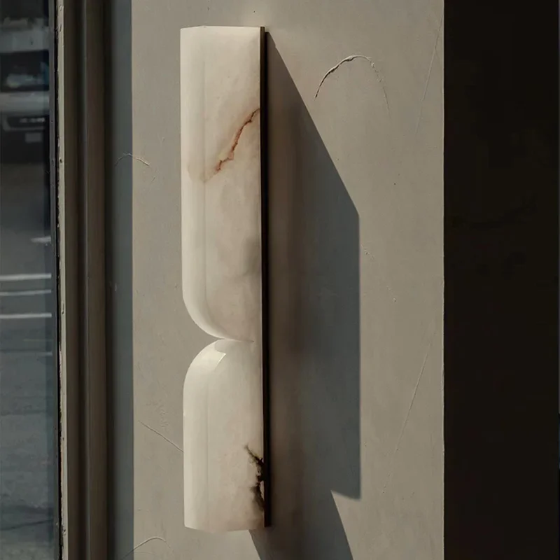 Modern Luxury LED Wall Light Alabaster for Bedroom Bedside Mirror Front Light Background Wall sconce Nordic Creative indoor lighting
