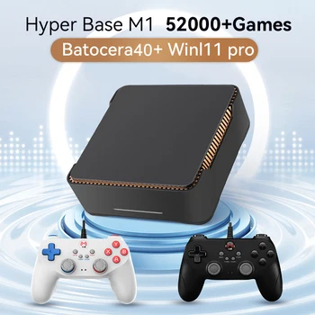 Intel N100 Gioco PC Box WIN 11 Pro e Batocera 40 Console per videogiochi retrò 2T HDD 52000+giochi 80+emulatori per PS3/PS2/PS1/Wii/N64
