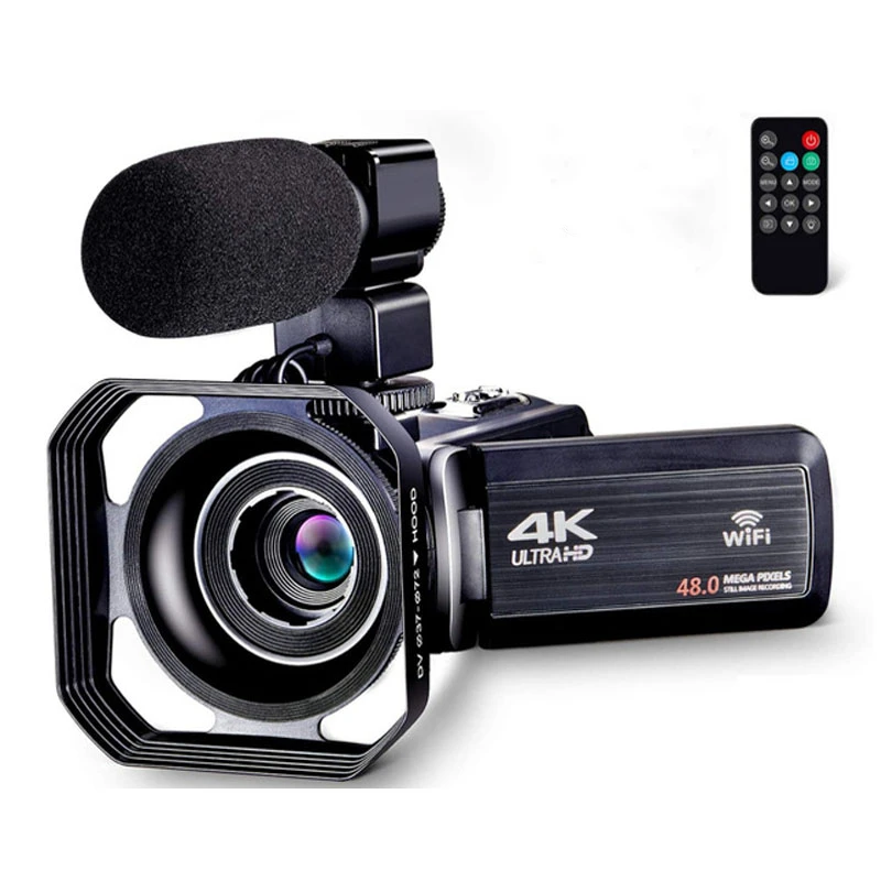 

4K Ultra HD Video Camera 30MP WiFi DV Camcorder Digital Video Camera 270 Degree Rotation Touch Screen 16X Digital Zoom Camera