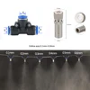 8mm Misting Fogger Nozzle 5pcs Orifice0.1mm-0.8mm with Quick Slip Lock Tee Connectors for Home Garden Irrigatiion Cooling System 1