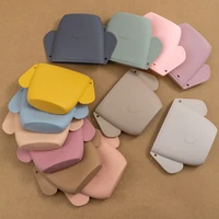 Portable Baby Snacks Bag Reusable Silicone Food Container For Newborn Waterproof Cartoon Animals Food Bag Baby Stuff 2
