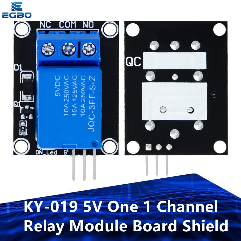 1~10PCS EGBO KY-019 KY 019 5V Ein-Kanal-Relaismodul-Platine für PIC AVR DSP ARM für Arduino Relais