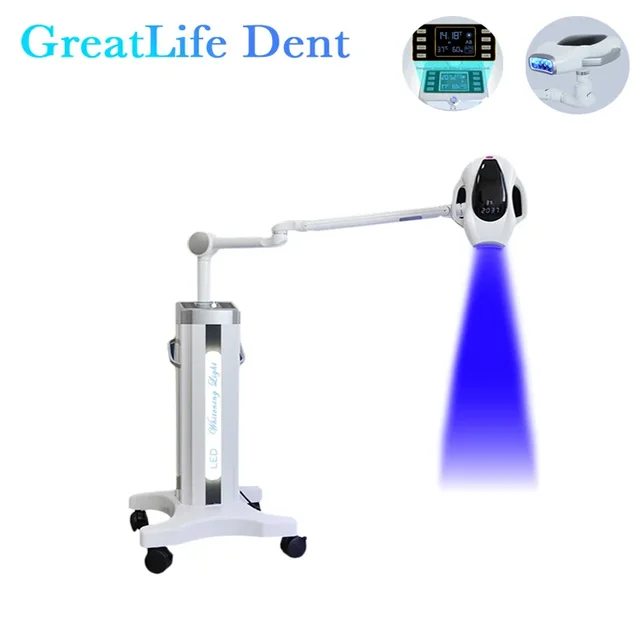 60W Dental Tooth Whitening Machine 12Leds 3Colors and Sensor Control Function For Dentistry Teeth Whitener