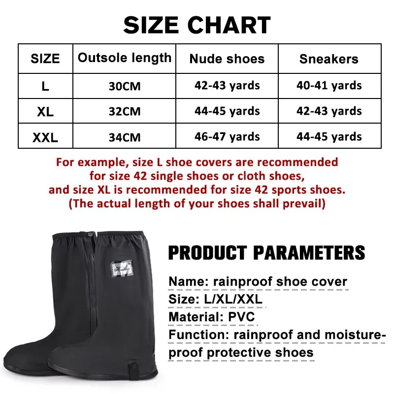 Motorcycle Boots Shoe Covers Covering Moto Waterproof Motorcyclist Raincoat Bicycle Scooter Dirt Pit Bike Motorbike Accessories