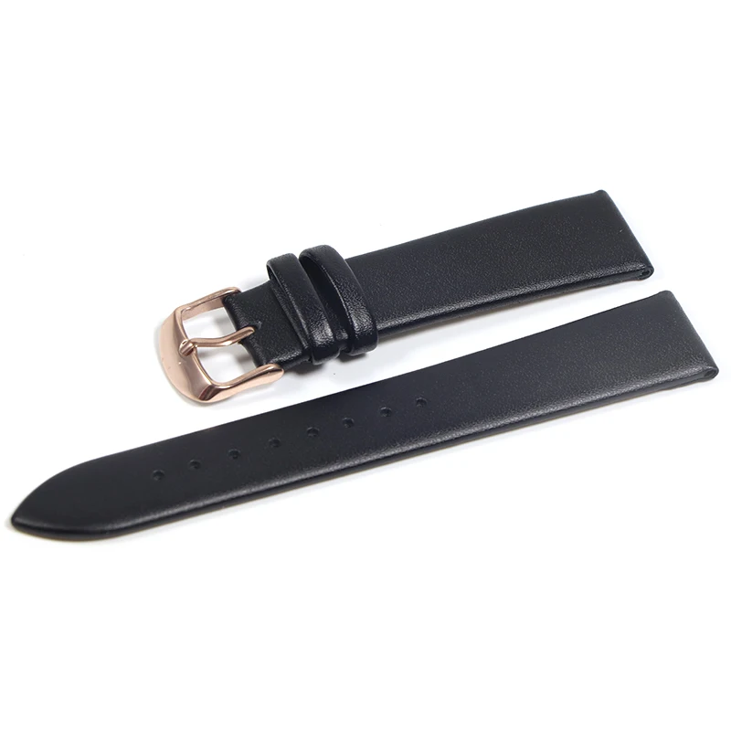 Premium Genuine Leather Ultra-Thin Watch Strap – Soft Cowhide Band